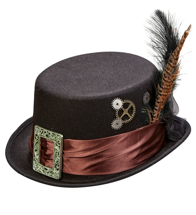 Top Hat Steampunk Felt 12 Cm