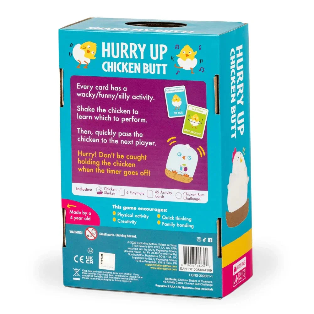 Hurry Up Chicken Butt Board Game
