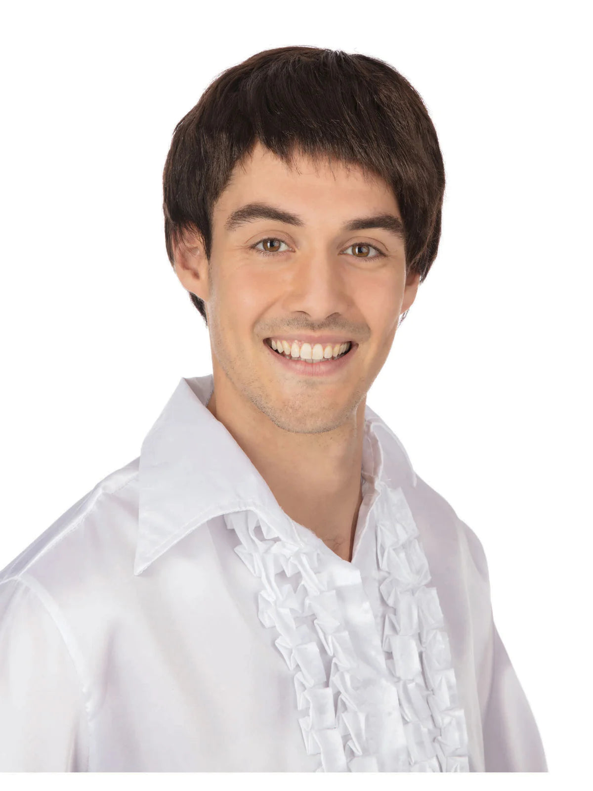60s Male Wig Brown Beetles Hairstyle 3