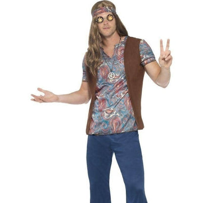 60s Orion The Hippie Costume Adult Blue 2