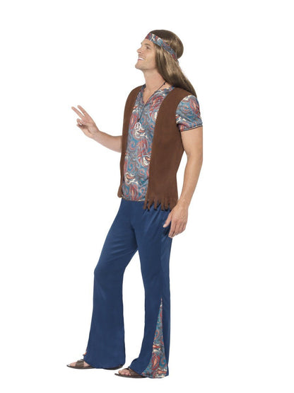 60s Orion The Hippie Costume Adult Blue 3