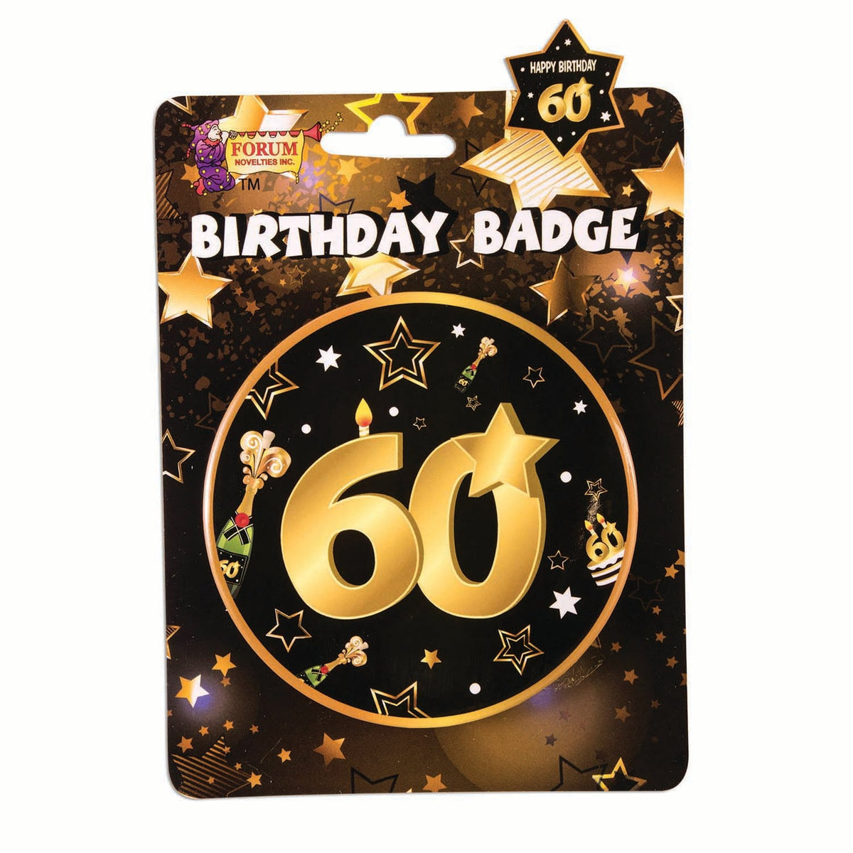 60th Birthday Badge Milestone Celebration 1
