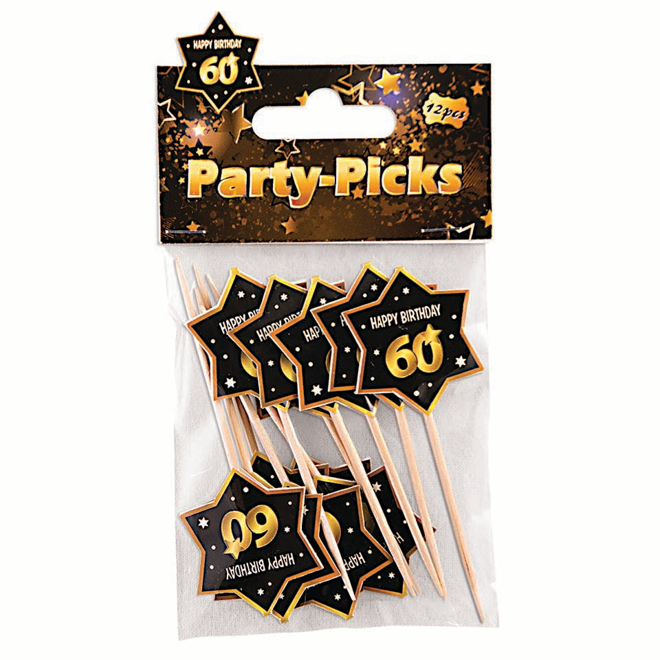 60th Birthday Party Picks Decoration 2