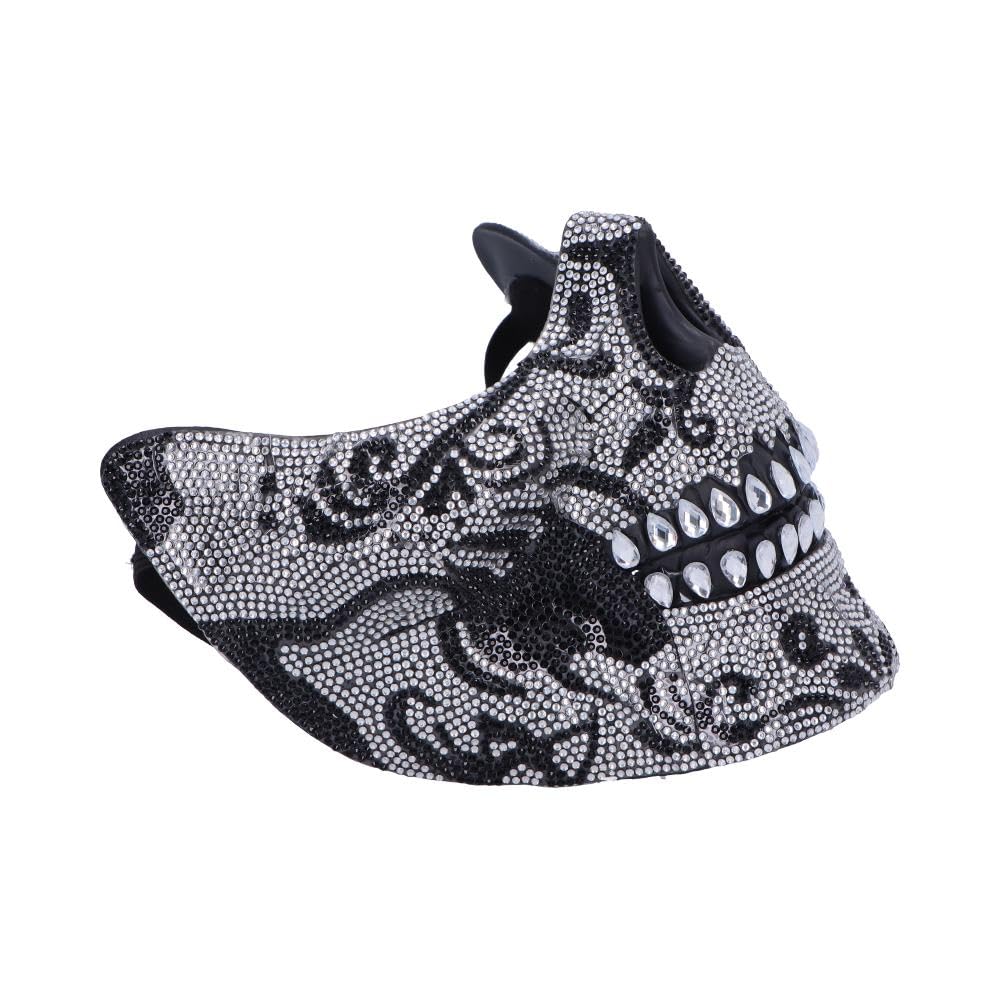 Jewelled Masquerade Silver 17.5cm Mask for Cosplay 5