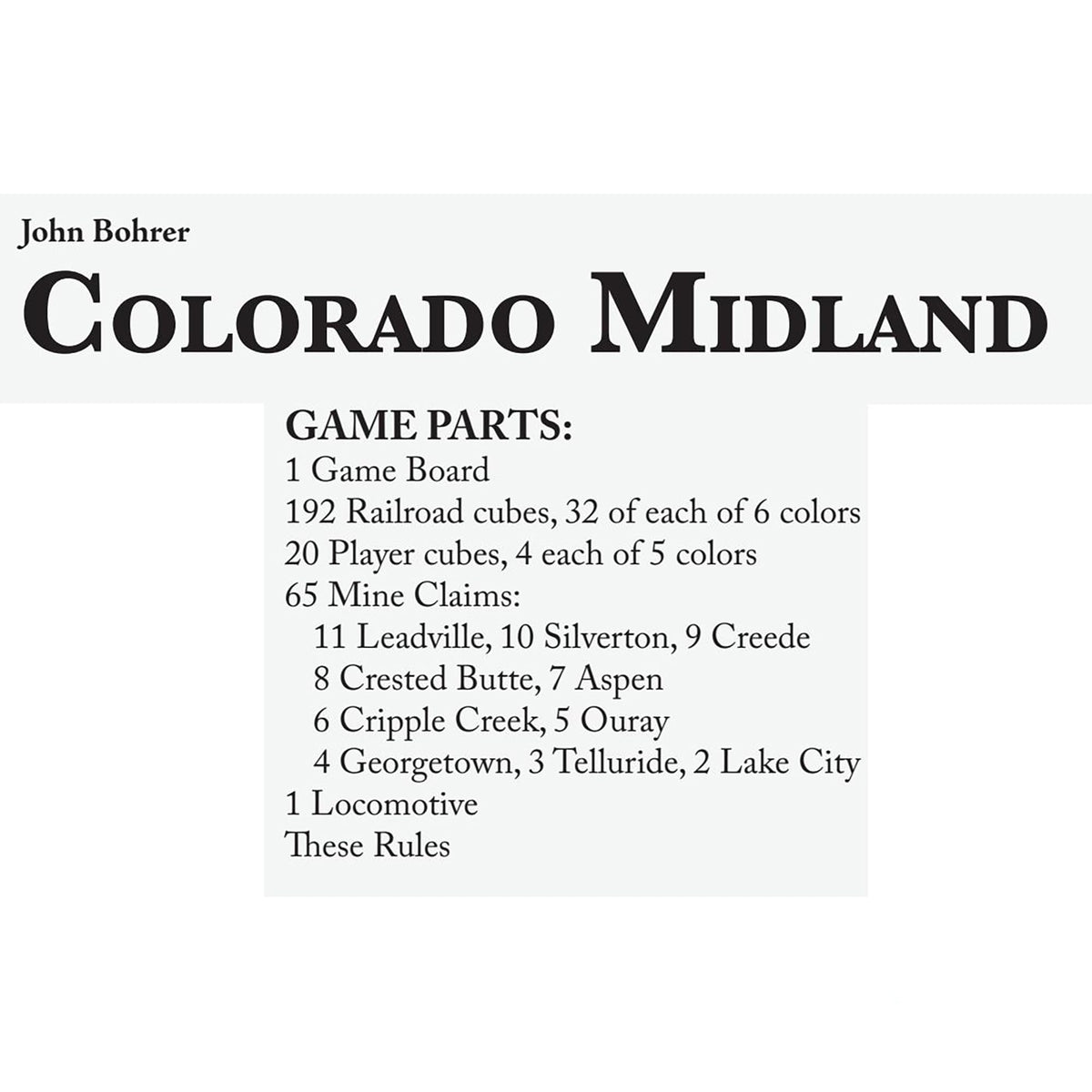 Rio Grande Games: Colorado Midland - Strategy Train Board Game, Build Rocky Mountain Railways, Build Your Fortune, Ages 12+, 3-5 Players, 45 Min 4