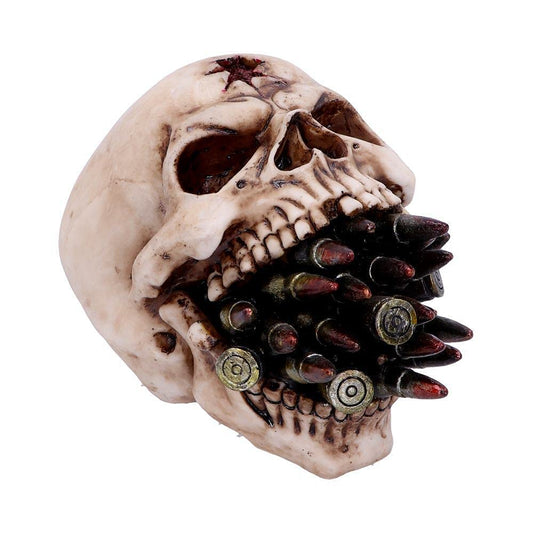 Bite the Bullet Skull Ornament 2