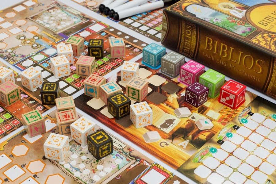 Dr. Finn's Games Biblios - Quill and Parchment, Multi 2