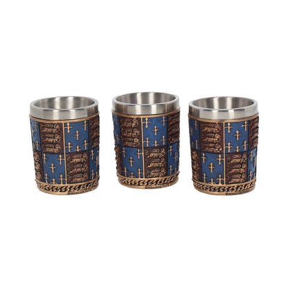 Medieval Edwardian Set of 4 Shot Glasses 6