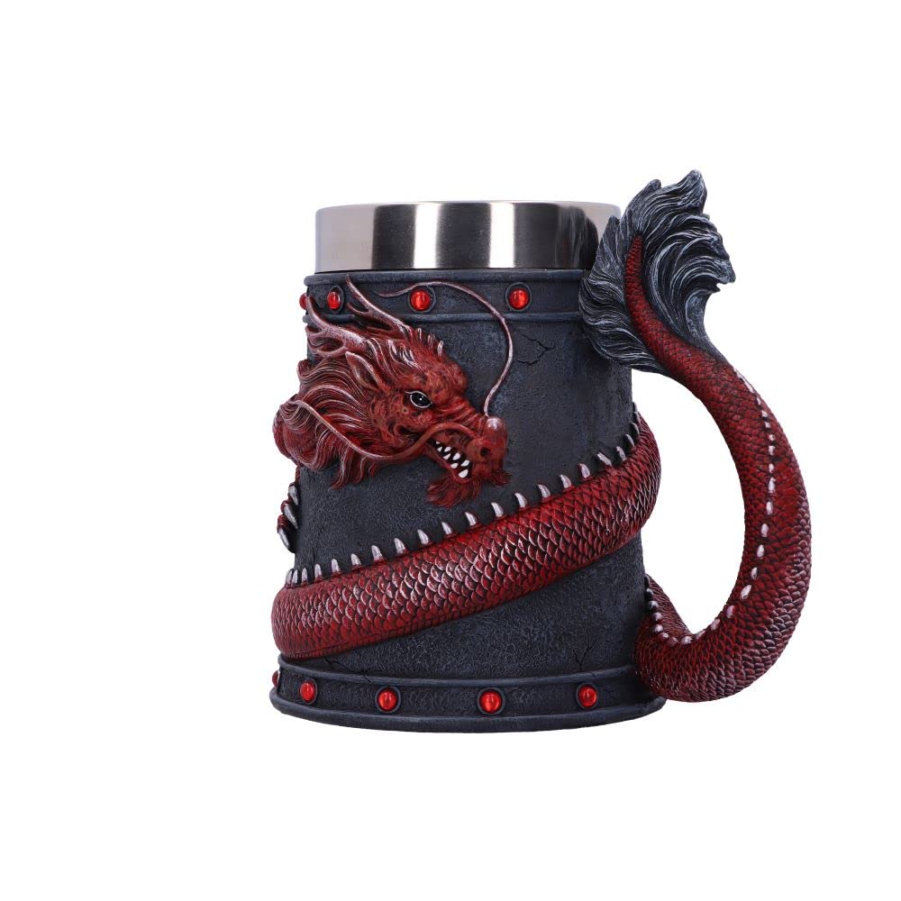 Dragon Coil Tankard Red 16cm