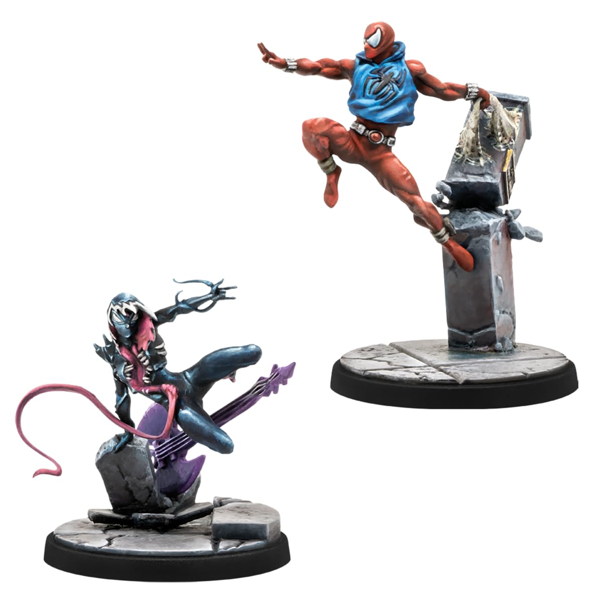 Atomic Mass Games Marvel: Crisis Protocol Gwenom & Scarlet Spider Character Pack - Unleash Alternate Universe Heroes! Tabletop Superhero Game, Ages 14+, 2 Players, 90 Min Playtime, Made 3