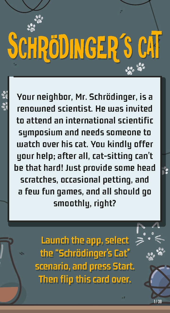 Unlock Short Adventures 8 Chat Schrodinger Board Game by Space Cowboys 3