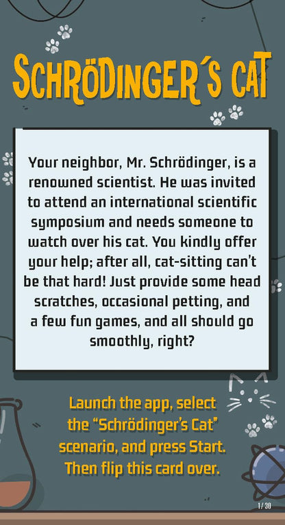 Unlock Short Adventures 8 Chat Schrodinger Board Game by Space Cowboys 3