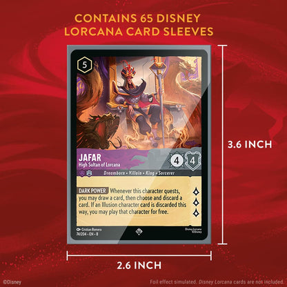 Disney Lorcana TCG Card Sleeve Pack Tinkerbell Set 8 65 ctn Trading Card Game by Ravensburger 3