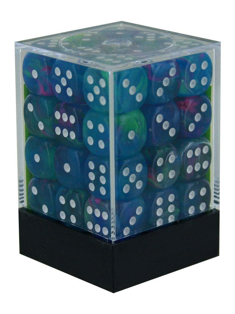 Chessex Festive Waterlily D6 12mm Dice Set [CHX27946] 1
