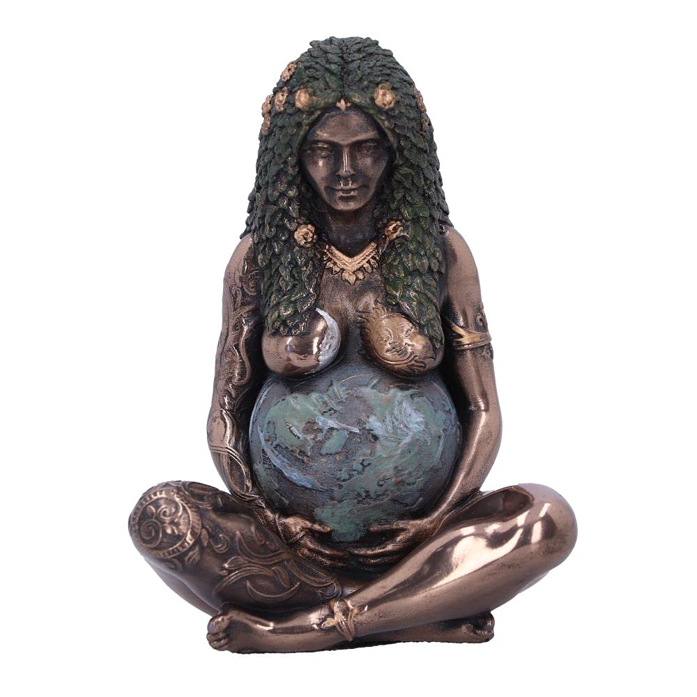 Mini Bronze Mother Earth Art Figurine 8.5cm