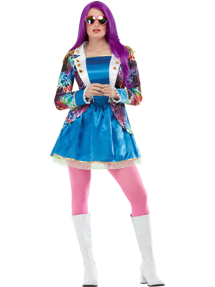 Fiesta Dress Multicoloured With Gold Trim Carnival Costume