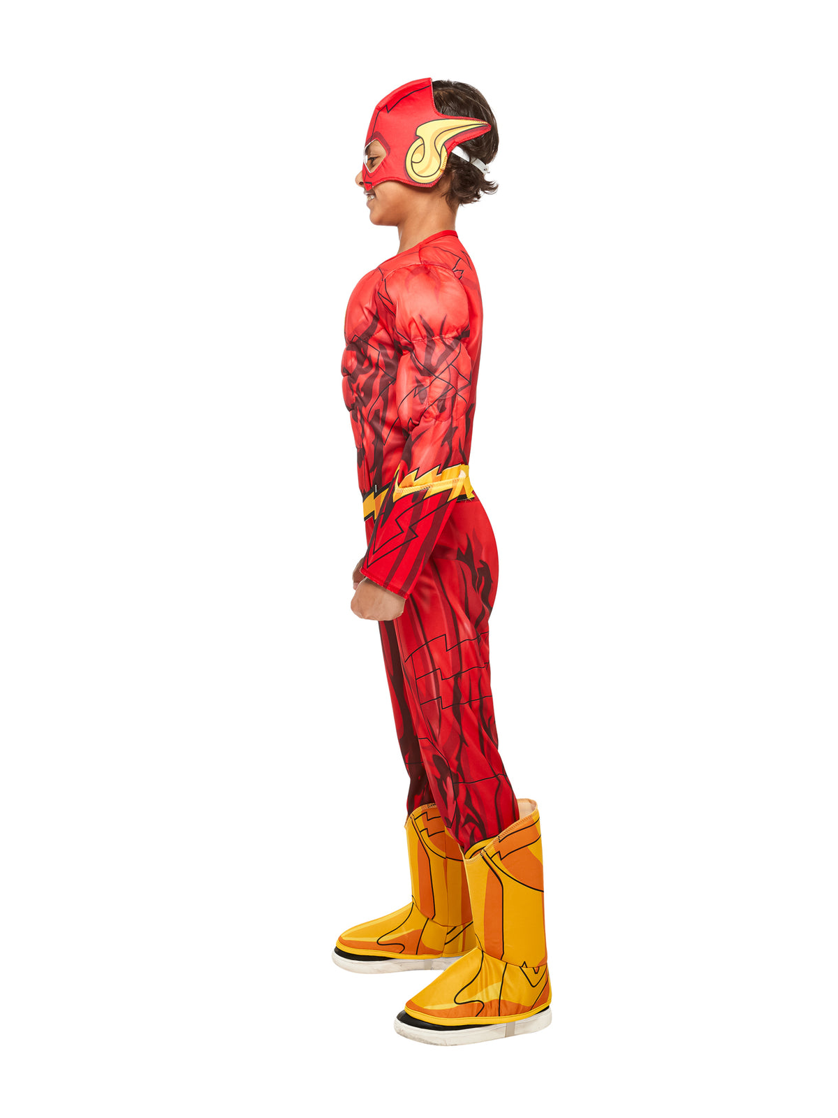 Flash Costume Photo Real Kids Deluxe Super Hero Suit 4