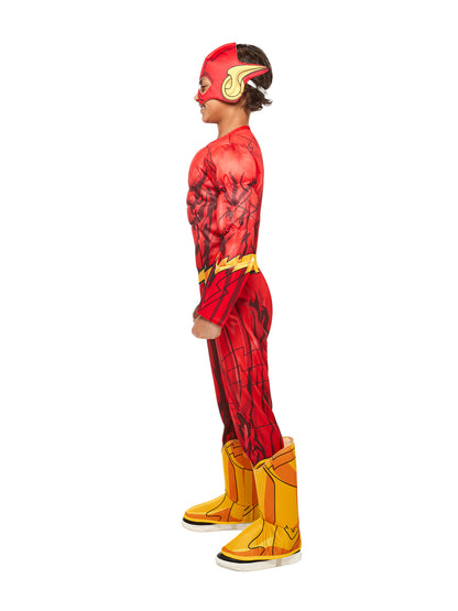 Flash Costume Photo Real Kids Deluxe Super Hero Suit 4