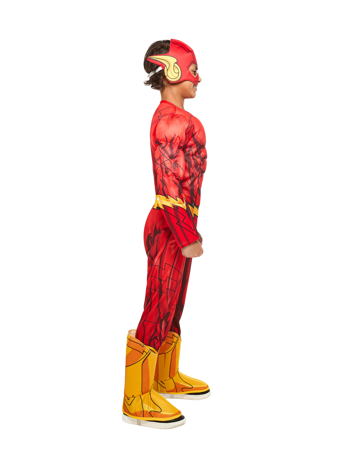 Flash Costume Photo Real Kids Deluxe Super Hero Suit 5