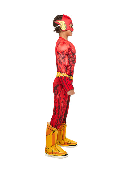 Flash Costume Photo Real Kids Deluxe Super Hero Suit 5