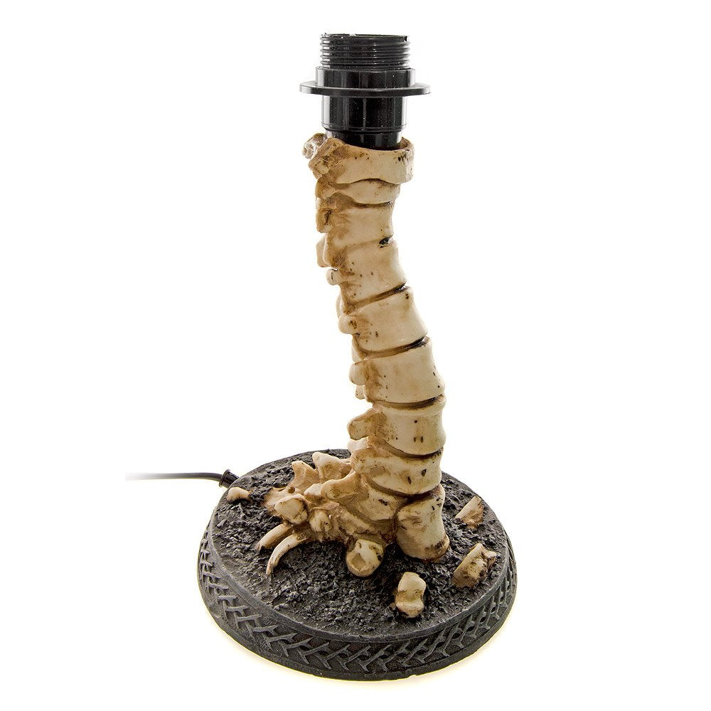 Atrocity Natural Bone Skull and Spine Lamp 37.5cm