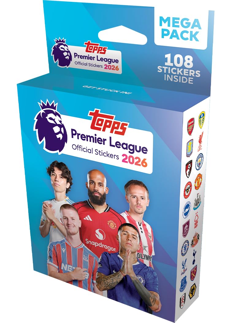 Premier League 2026 Stickers Mega Pack Board Game by Topps 1
