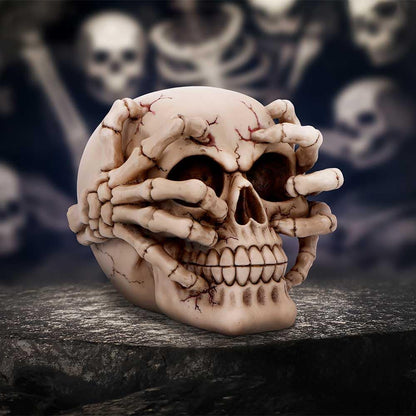 Cracked Decorative Resin Skull 15cm 7