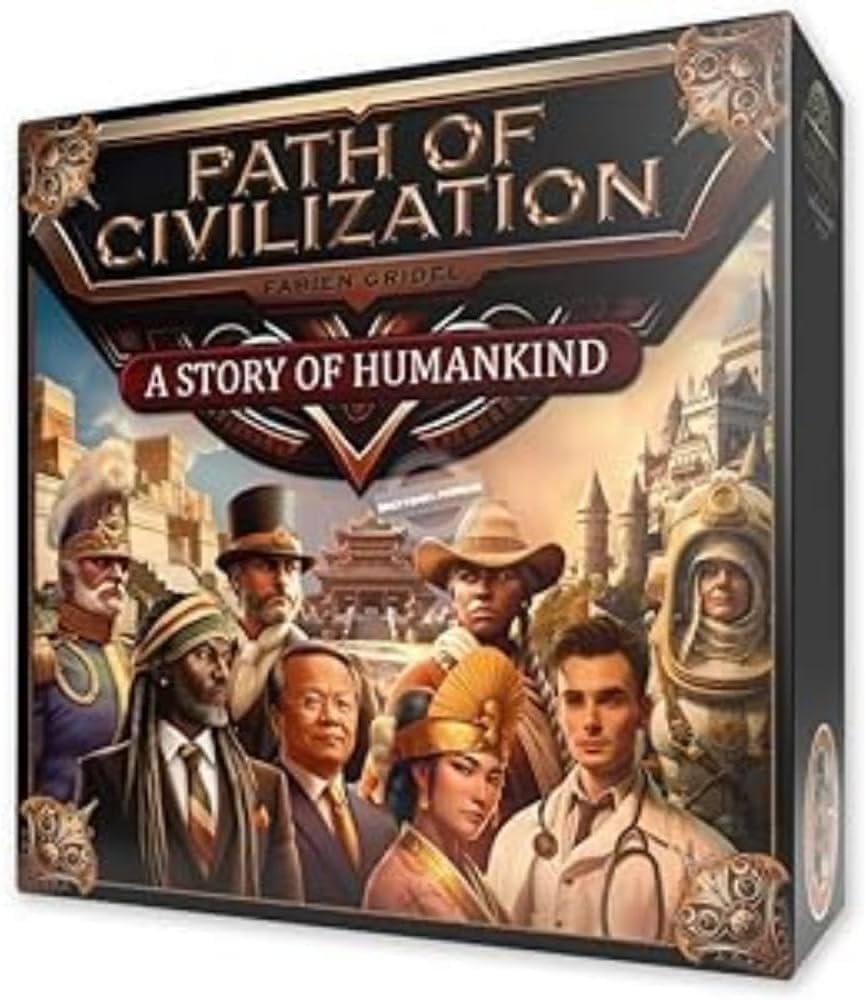 Path of Civilization Board Game - Epic Civilization Strategy Game, Discover The History of Humankind, Family Game for Kids & Adults, Ages 14+, 1-5 Players, 20-100 Min Playtime, Made by Captain Games 1