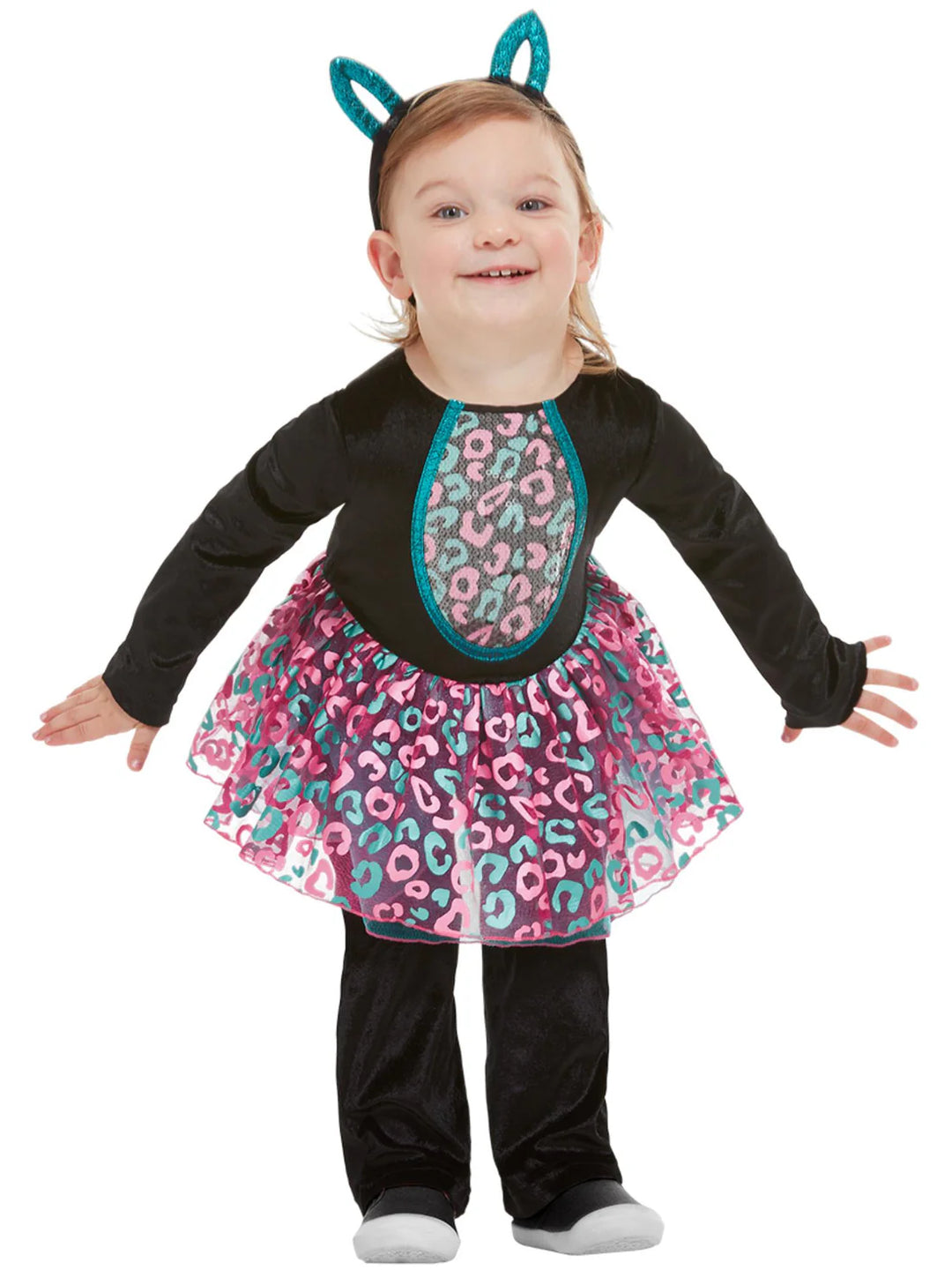 Toddler Cute Cat Costume Black Tutu Jumpsuit