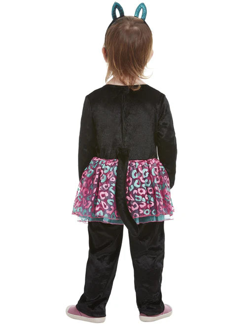 Toddler Cute Cat Costume Black Tutu Jumpsuit