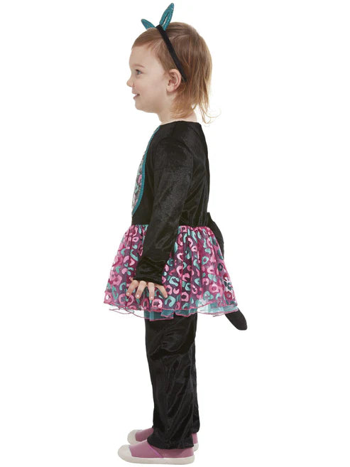 Toddler Cute Cat Costume Black Tutu Jumpsuit