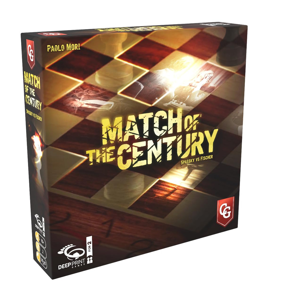 Capstone Games: Match of The Century - Strategy Board Game, Based On The 1972 World Chess Championship, Spassky Vs Fischer, 2 Players