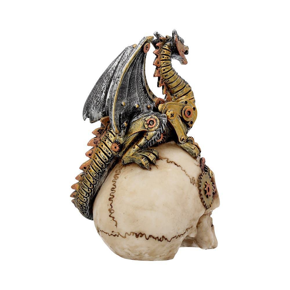 Dragons Grasp Steampunk Skull and Dragon 18.5cm
