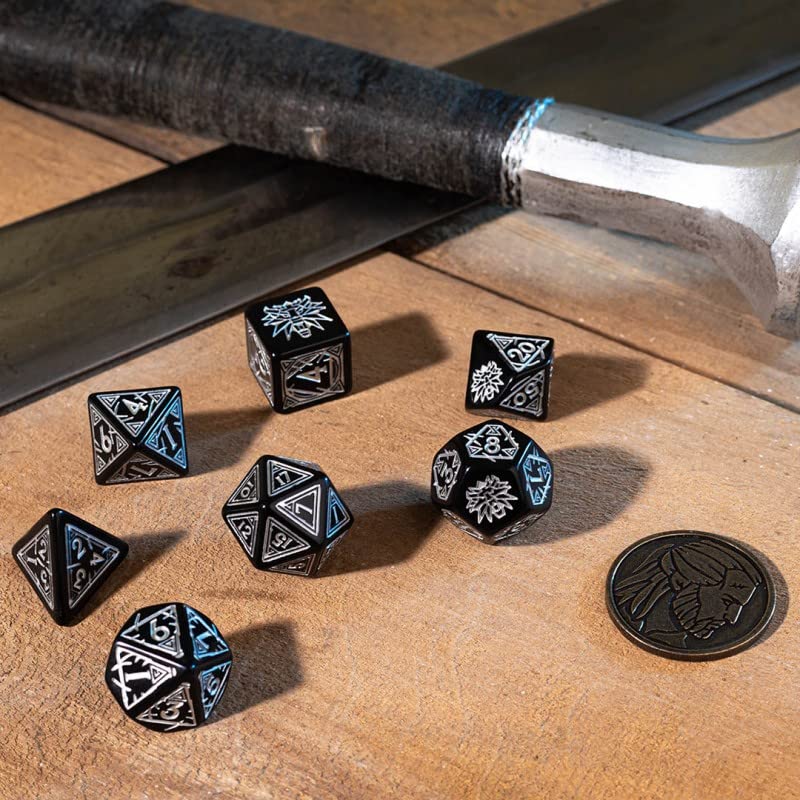 Q-Workshop The Witcher Dice Set. Geralt - Silver Sword 3