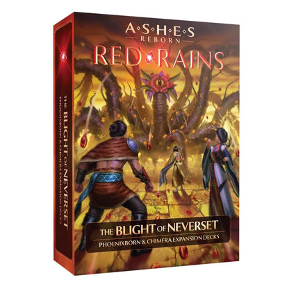 Plaid Hat Games Ashes Reborn: Red Rains The Blight of Neverset Expansion Decks – Phoenixborn & Chimera Set for 1-2 Players, Ages 14+ – Requires Corpse of Viros & Master Set 1
