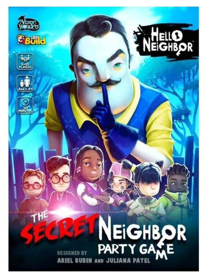 Arcane Wonders Hello Neighbor The Secret Neighbor Party Game , Blue