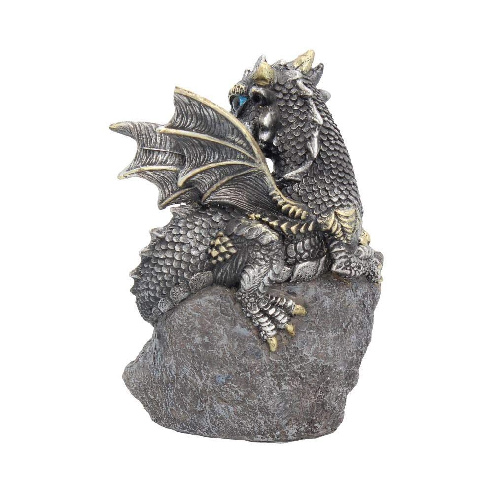 Blue Nest Guardian Dragon Figurine 13cm 5