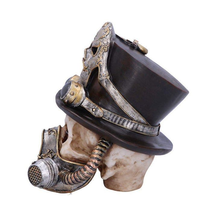 Steampunk Breathe Easy Venetian Mask Skull Ornament 19.5cm
