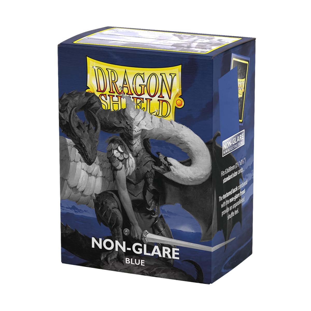 UNIT Dragon Shield Matte Non Glare Sleeves Standard Size Blue 100 Gaming Accessory by Arcane Tinmen 1