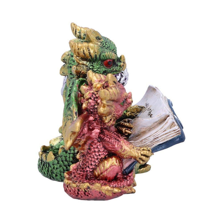 Tales of Fire Reading Book Dragon Figurine 11.5cm
