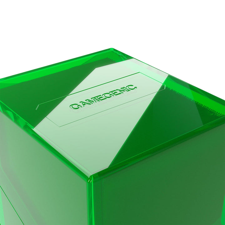 Gamegenic Bastion 100+ XL Deck Box - Compact, Secure, and Perfectly Organized for Your Trading Cards! Safely Protects 100+ Double-Sleeved Cards, Green Color, Made