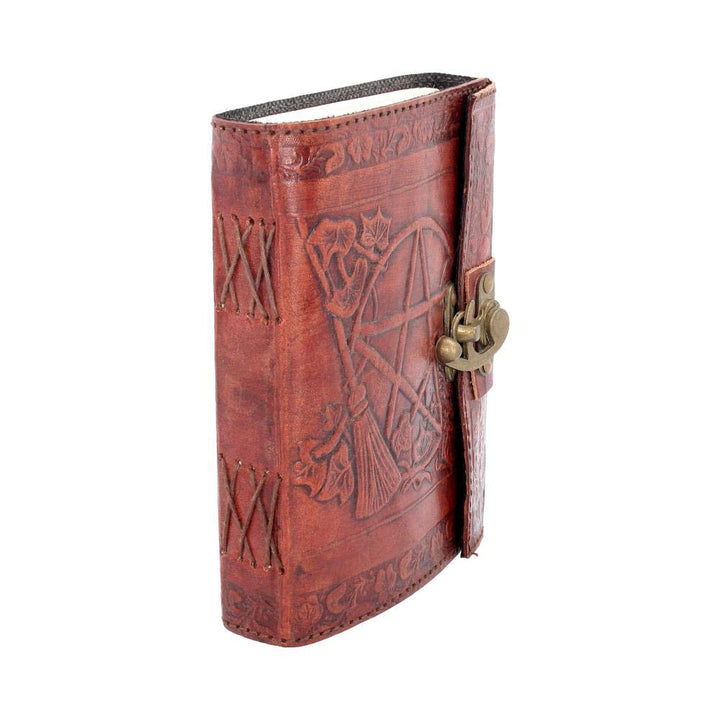 Nemesis Now Lockable Pentagram Leather Embossed Journal
