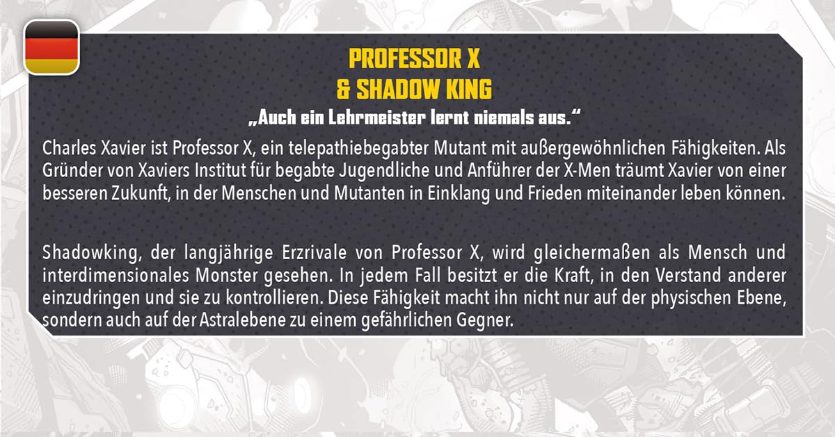Marvel: Crisis Protocol Professor X & Shadow King Character Pack - Mystic Manipulators with Unique Abilities! Tabletop Superhero Game, Ages 14+, 2 Players, 90 Min Playtime, Made by Atomic Mass Games 2