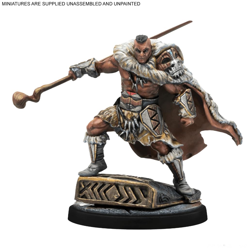 Atomic Mass Games Marvel: Crisis Protocol Klaw & M'Baku Character Pack - Wakanda's Powerhouse Duo! Tabletop Superhero Game, Ages 14+, 2 Players, 90 Minute Playtime, Made 4