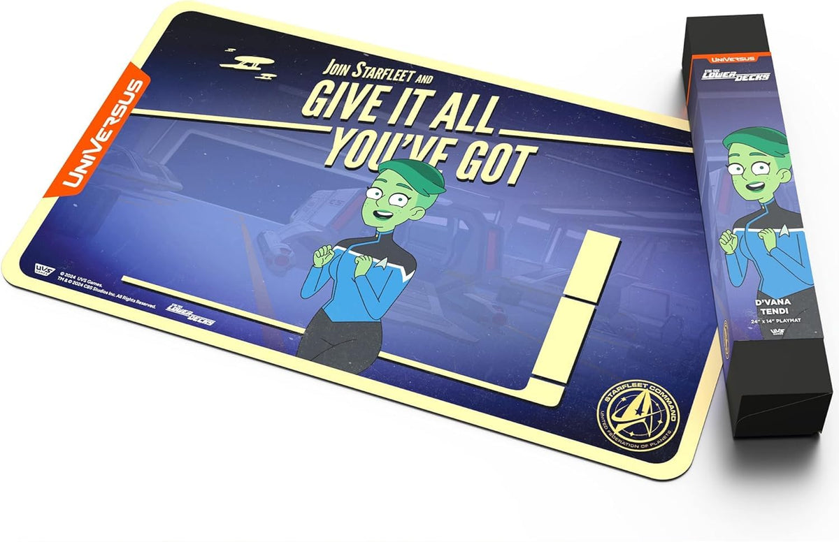UniVersus: Star Trek: Lower Decks - D’Vana Tendi Playmat - 24 x 14 Neoprene Mat, Tabletop Card Game Accessory, UVS Games, Officially Licensed 3