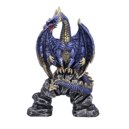 Acko Metallic Blue Dragon Figurine 15.5cm 2