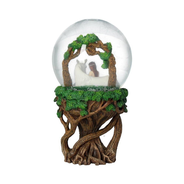 Anne Stokes Pure Heart Unicorn Snowglobe 18cm