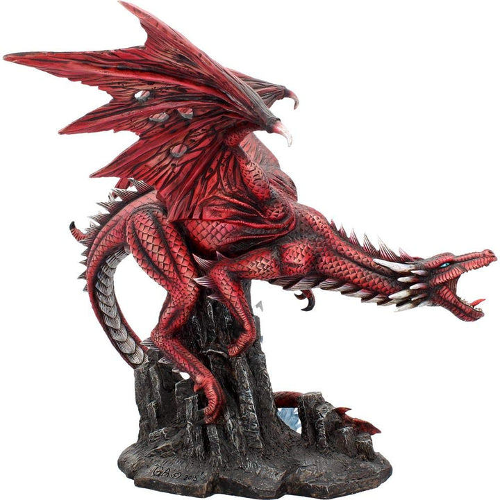 Fraeners Wrath Large Red Dragon Figurine Fraeners 52cm
