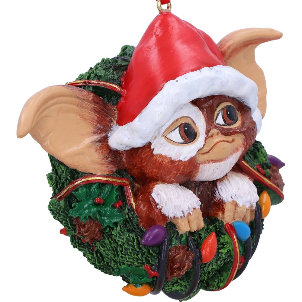 Gremlins Gizmo in Wreath Hanging Ornament 10cm 6