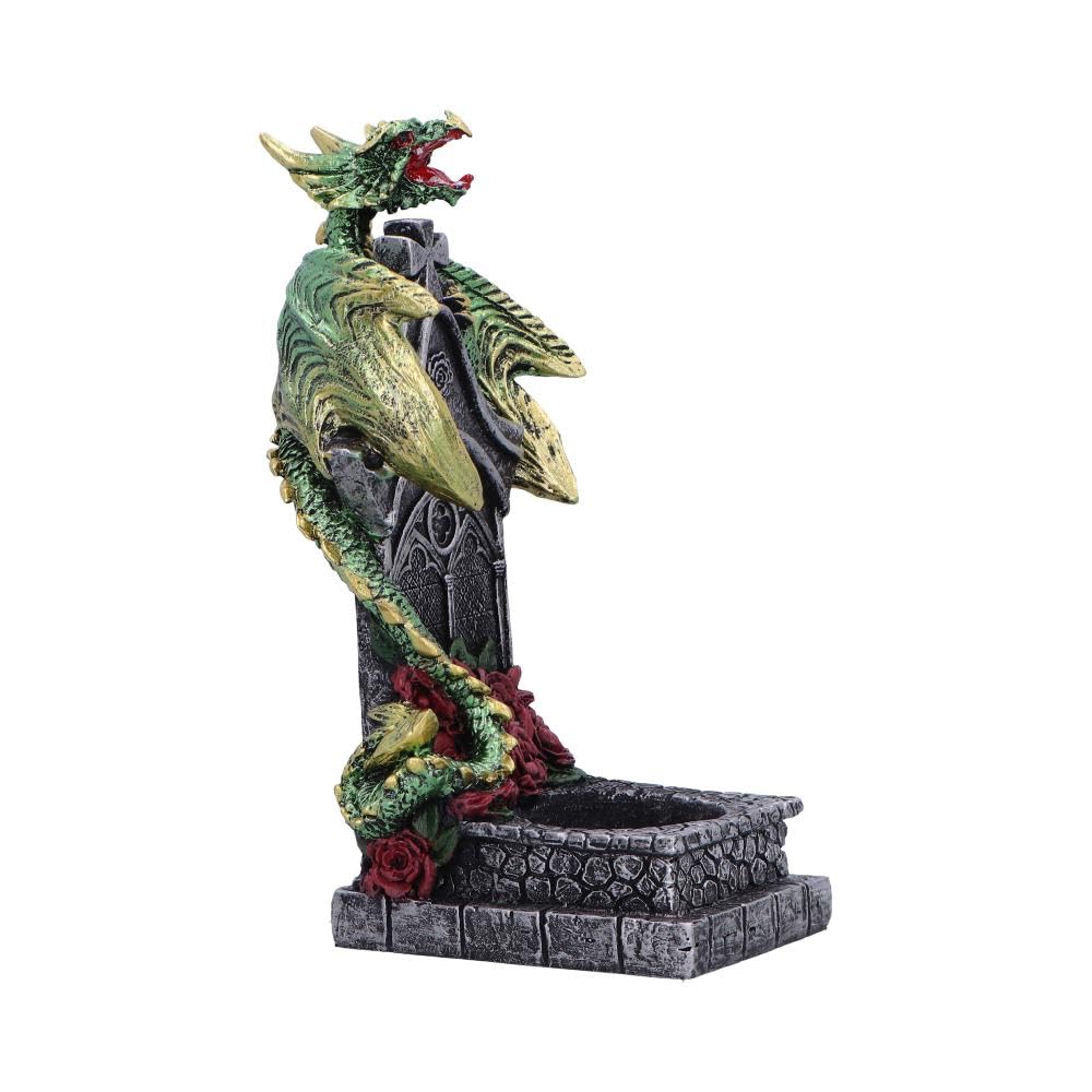 Light of the Dragon Green Ornamental Tealight Holder 16cm